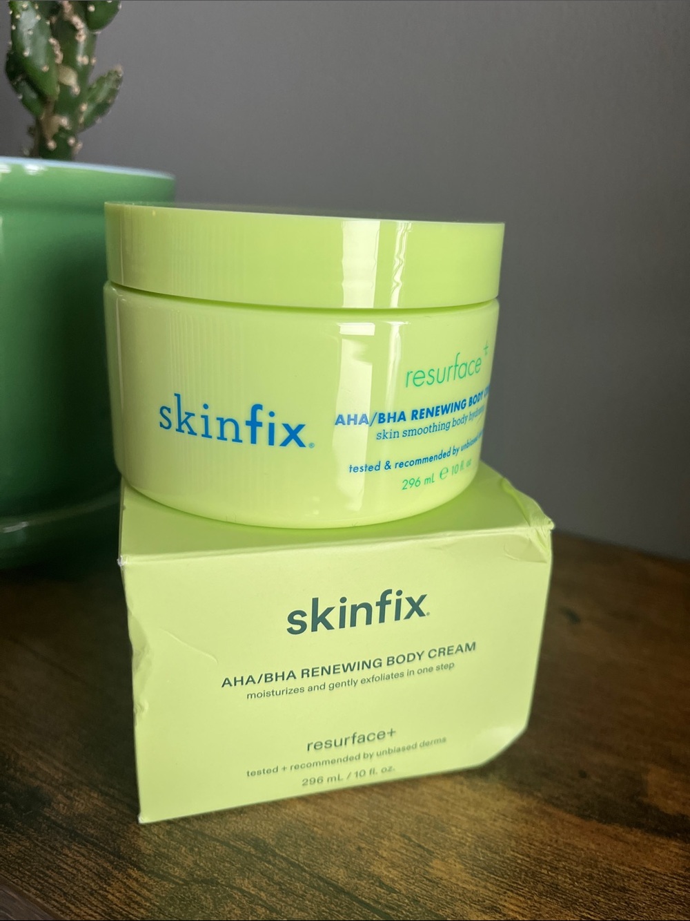 skinfix Resurface AHA/BHA Renewing Cream — Lime Body Moisturizer